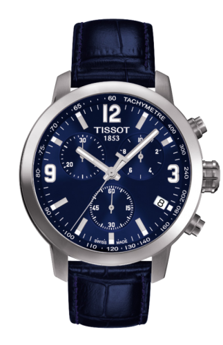 Tissot PRC 200 Quartz Chronograph Blue Leather